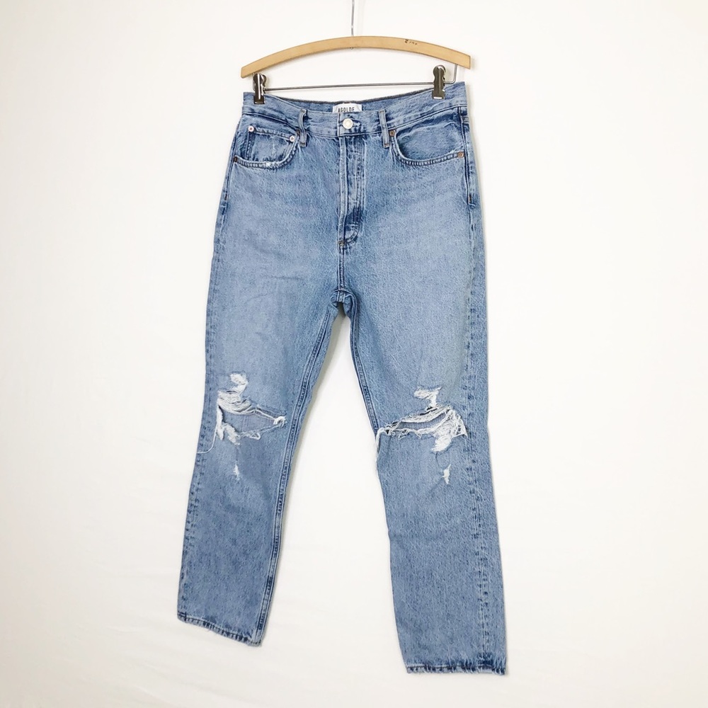 AGolde Riley Crop Distressed jeans - Picture 12 of 12